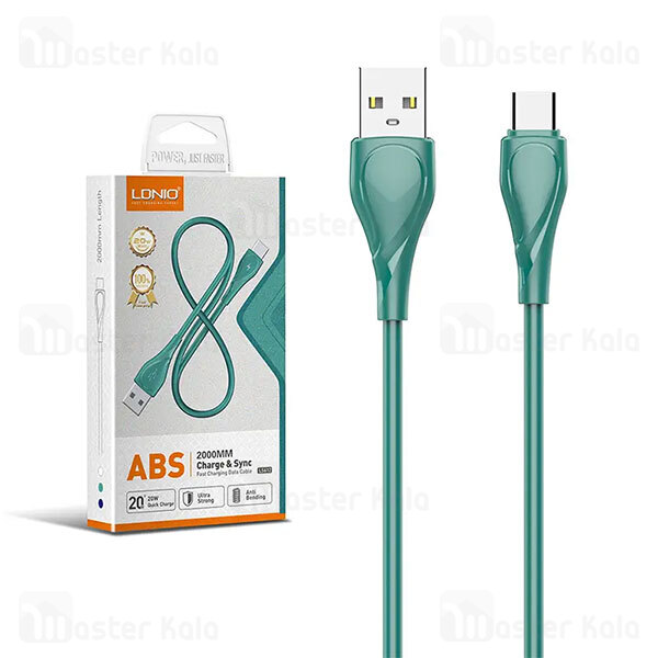 کابل Type C الدینیو LDNIO LS612 به طول 2 متر توان 25 وات